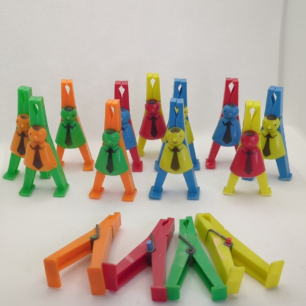 Colorful Character Clothespin - Vintage 1960's